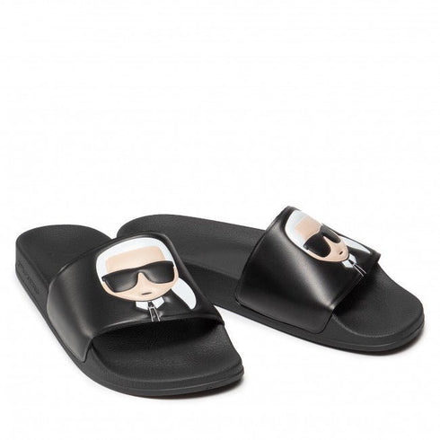 Karl Lagerfeld Ikonic slides כפכפי קרל לגרפלד לגבר